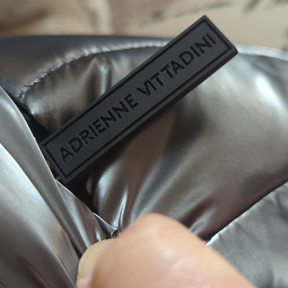 Adrianne Vittadini Puffer Backpack Unisex Style AVH8607 Iridescent Pewter NWT - Picture 7 of 15